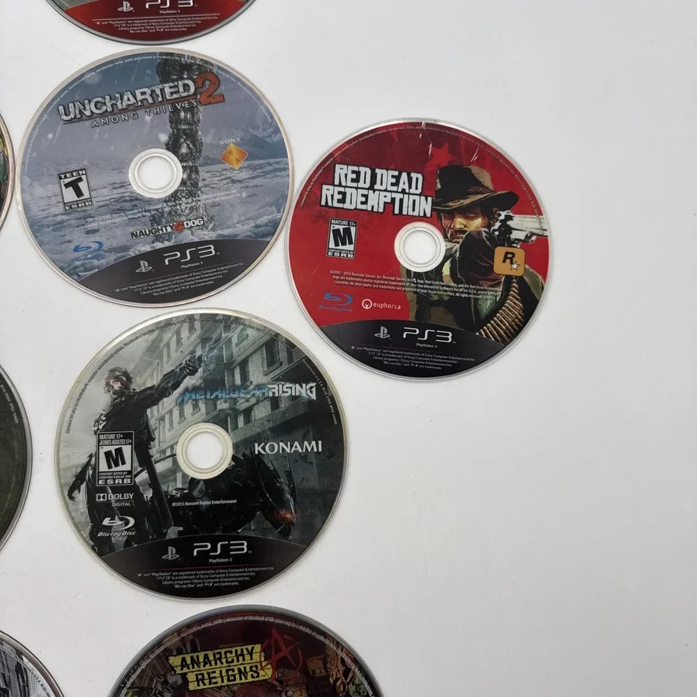 Blue Ray Lot Of 13 PlayStation 3 Games Discs Only, Used Untested Clean